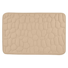 Tapis de bain en mousse à mémoire de forme et coton, absorbant et antidérapant, 20 x 32 pouces