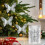 Christmas Tree Ornaments Silver Glitter Plastic 3-Pack 1