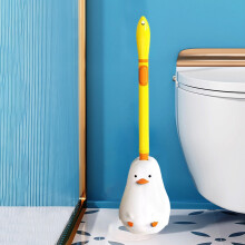 Ensemble brosse de toilette murale flexible avec couvercle