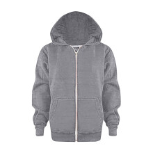 Kleinkind-Hoodie, langärmelig, einfarbig, mit Reißverschluss