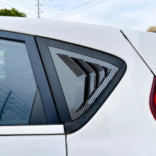 Ford Fiesta Mk7 Rear Door Glass Shutter Louver Trim Carbon