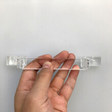 Poignées de meuble transparentes en plastique (lot de 5 ou 10)