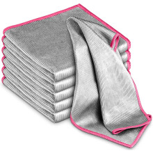 Chiffon de nettoyage en microfibre pour verre, sans traces et non pelucheux