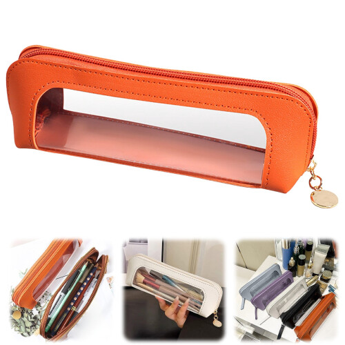 Trousse transparente sans compartiments, pour plus de 110 stylos