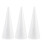 Cônes en polystyrène blanc pour loisirs créatifs (lot de 3) 1