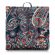 Meditačný vankúš s boho vzorom Paisley, štvorcový, 22x22 palcov