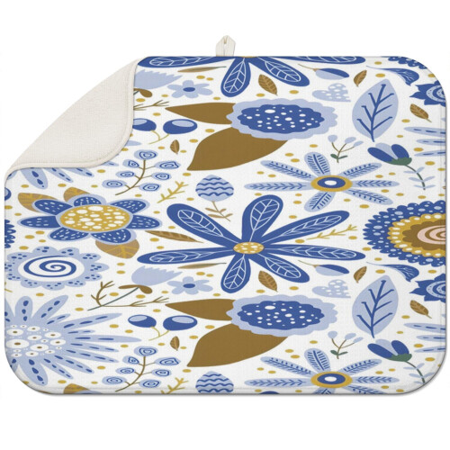 Tappetino scolapiatti in microfibra stile boho, 45x60 cm