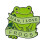 Frosch-Emaille-Brosche, Schmuck mit Tiermotiven 1