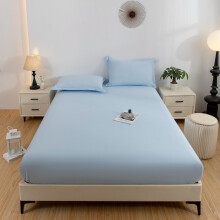 Ensemble de surmatelas et protège-matelas unis pour lit simple avec 2 taies d'oreiller