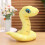 Serpente di peluche con paillettes, design realistico, 30 cm 1