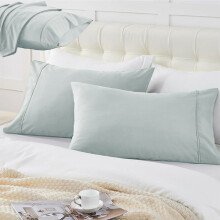 Taies d'oreiller Queen en microfibre brossée, lot de 2, gris foncé