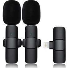 Wireless Lavalier Mic for iPhone iPad Omnidirectional