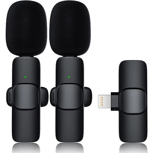 Wireless Lavalier Mic for iPhone iPad Omnidirectional