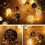 LED-ljusslinga i rotting med bollar, 3M, 20 bollar, USB-driven 1