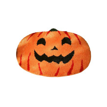 Paillasson d'Halloween citrouille et feuille d'érable 15,75 x 23,62 pouces