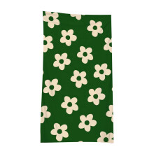 Strandhanddoek van microvezel met bloemenprint, sneldrogend en zandbestendig.