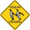 Μεταλλική πινακίδα Penguin Crossing 12x12 ιντσών 1