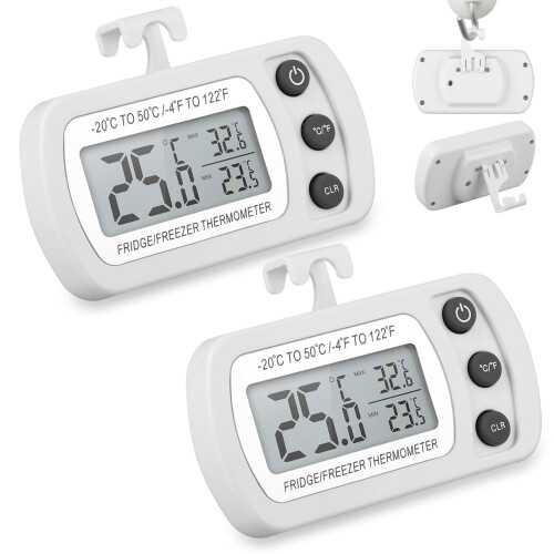 Digital Refrigerator Thermometer with LCD Display and