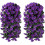 Vignes de liseron violet en soie artificielle (2 pièces) 1