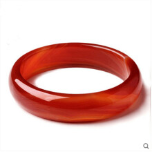 Bracciale da donna in agata rossa brasiliana, 56-58 mm
