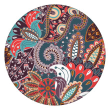 Nappe ronde imperméable Oxford 112 cm (44 pouces) bord élastique