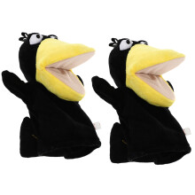 Schwarze Plüschpuppen, 2 Stück