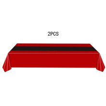 Nappe de Noël imperméable jetable, lot de 2, 54 x 108 cm
