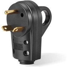 Camper RV Replacement Plug 30-Amp Polyvinyl Plastic