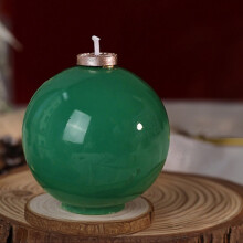 Julsnöflinga aromaterapiljus sojavax 6,7 cm grönt