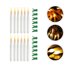 Bougies LED blanc chaud, lot de 10