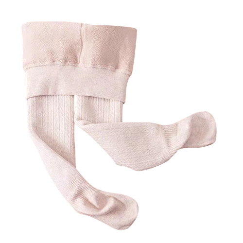 Leggings da ragazza, foderati in cotone, elasticizzati, lunghezza intera, taglia