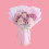 Bouquet artificiel violet de 11 œillets et roses 1