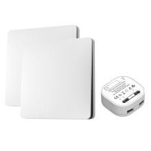 Interrupteur sans fil avec télécommande longue portée, sans piles et sans fil
