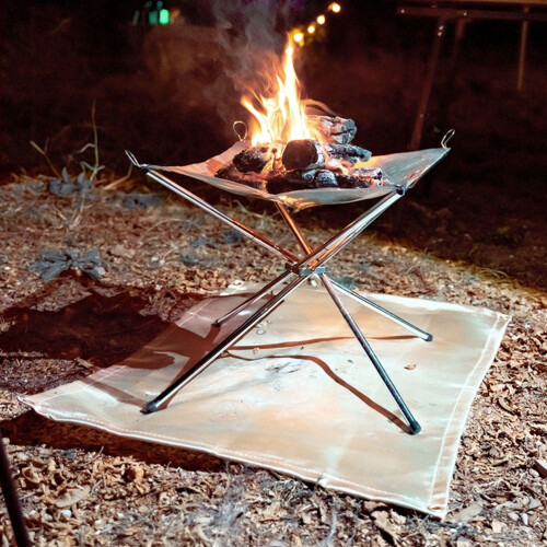 Fireproof Blanket for Campfire Lightweight Portable 45x45 cm