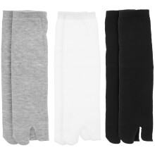 Tabi Socken Schwarz Damen Wadenlang 3 Paar