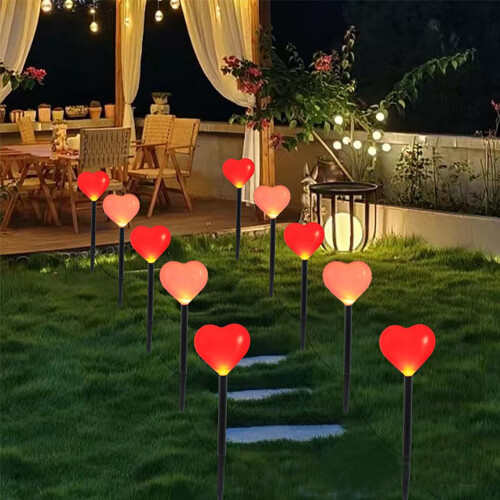 Ηλιακά φώτα LED σε σχήμα αγάπης για εξωτερική διακόσμηση παιδιών
