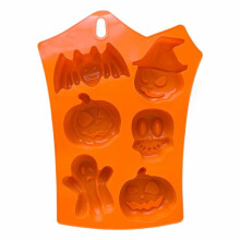 Set de decorare din silicon pentru tort de Halloween, 6 piese