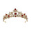 Red Crystal Rhinestone Wedding Tiara for Bride 1 piece 1