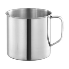 Tasse de camping en acier inoxydable avec anse, 198 ml (6,7 oz).