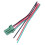 3X Red  Lamp 4 Wired Fog Light  for  Black 10