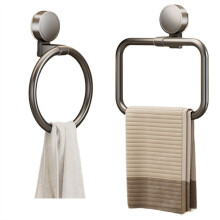 No Need to Drill Suction Cup Bathroom Towel Ring Kitchen Rag Rack Toilet Wall Hanging Hand Towel Ring Kitchen Rag Rack