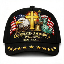 Casquette de baseball patriotique à taille ajustable, aigle à tête blanche, Liberté