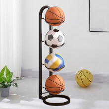 Supporto per palloni da basket a 4 livelli, confezione da 2
