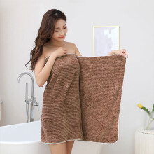 Serviette de bain en velours bleu vert café rouge rose 140 x 69 cm