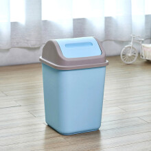 Poubelle en plastique 10 L avec couvercle rabattable et système anti-odeurs