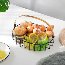 Panier ovale en fer pour fruits et en-cas –