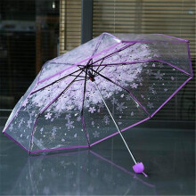 Transparenter, durchsichtiger Regenschirm aus PP-Material, 1 Stück