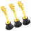 LEORX Competition Trophy Golden Plastic 3 pcs 1