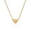 Initial Pendant Necklace 18K Gold Plated Figaro Chain 1
