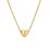 Initial Pendant Necklace 18K Gold Plated Figaro Chain 1
